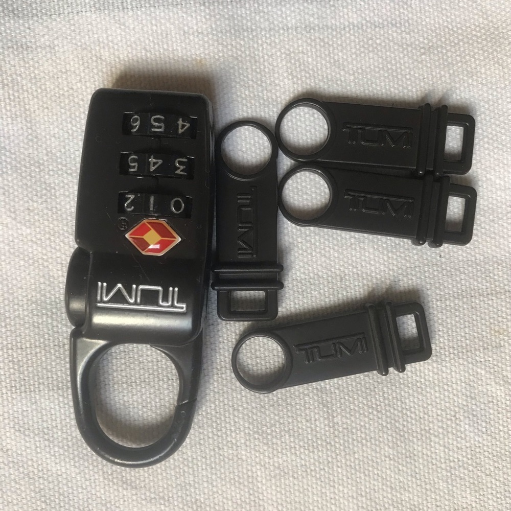 Tumi lock and pulls